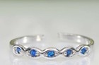 New Year Gift For Lady 0 50cts Blue Tanzanite Adjustable Toe Ring 925 Silver