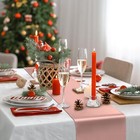 4 Pack Rose Gold Satin Table Runner 12x108 Inch Smooth Wedding Party Banquet
