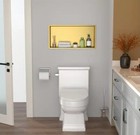 Lordear 24 In  W X 3 94 In  H X 12 In  D Single Shelf Shower Niche In Gold