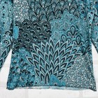 Western Show Shirt  Pleasure  Rodeo  Leadline  Slinky  Sparkly Teal  Size 10-12
