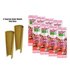 Juicy Hemp Wraps- 8 Pack- Strawberry Sherbert- Gluegar Og 3ml  Glass   Wood Tips