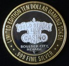 Gold Strike Inn Casino Silver Strike  10 Gaming Token   999 Fine Silver