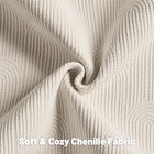  Chenille Decorative Throw Pillow Covers 18x18 Inch 18  X 18   pack Of 2  Beige