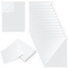 Pcs Self Adhesive Display Pockets Peel And Stick Clear Paper 8 5 X 11 Inch 100