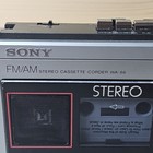 Sony Wa-66 Fm   Am Radio Cassette Recorder  Tested Works 