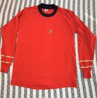 Vintage 80s 90s Star Trek Command Red Shirt Sleeve Single Stitch Large Usa Y2k