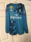 Real Madrid 2017-18 Third Long Sleeve Soccer Jersey Ronaldo  7 Men   s M