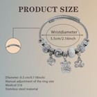 Qmwkvnc Charm Bracelets For Girls exquisite Cute Cartoon Friendship Silver Br   