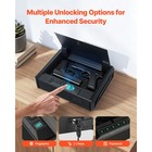 Uimoso Secure Gun Safe With Biometric Lock keypad and Illumination For 2 Pistols