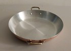 Vintage Centuria Baumlin Made In          Round Copper  Brass   Tin Gratin 9 5 