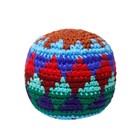 Crocheted Hacky Sack Footbag - 1 Footbag Random Color   Design