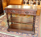 French Antique Oak Renaissance Server   Carved Sideboard Cabinet C  19th Century