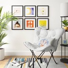 Room Essentials Set Of 6 Matted Picture Photo Frame 8x8  Wall Decor