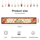 Racenaf Vintage Christmas Table Runner Decors-red 13 x72   Red 