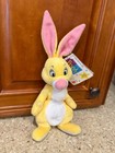 Disney Winnie The Pooh 10  Yippee-yay Rabbit Plush W tag Yellow Bunny Mattel