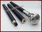 Designer Brass Nautical Nickle Finish Handle Vintage Style Wooden Walking Stick