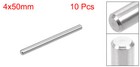 10pcs 4mm X 50mm Dowel Pin 304 Stainless Steel Shelf Support Pin Elements