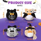 Soulchen 16 Pcs Halloween Stuffed Animal 4 Inch Plush Cat Toys Bulk Mini Hall   