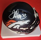 Terrell Davis Signed Autographed Denver Broncos Mini Helmet With Jsa Coa