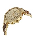 Michael Kors Parker Gold Dial Two Tone Steel Strap Watch For Women - Mk5688