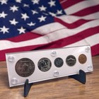 1954 U s  Five Coin Silver Proof Set In Capitol Plastic Proof Coin Holder
