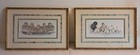 2 Vintage Prints Art Lamay Ducks The Kids   The Girls Signed Matted Framed 15x10