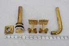 Waterworks Ludlow Wall Mount Faucet Unlacquered Brass Cross Handles 3-hole New
