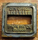 D rgw  denver   Rio Grande Western  Pueblo  Co Hills Model  a  Ticket Dater Die 