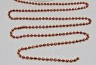 100  Copper Ball Chain   Faceted Bead   3 2mm   W  Or W o Connectors Made In Usa