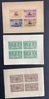 Nicaragua 1937 Airmail Souvenir Sheets  9x   Perf imperfs  Og ng Mnh h