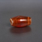 Vintage Large Banded Agate Bead  Natural Hand Carved Chinese Collectible 7 8g
