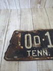 Tennessee Shape License Plate  Tenn  1956
