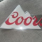 Pre-owned Coors Light Metal Promo Beer Sign 34 x11  2015 Tin Man Cave Rockies