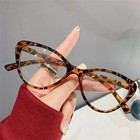 Cat Eye Blue Light Blocking Reading Glasses Women Clear Lens Presbyopic Glasses