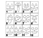 Halloween Jack-o-lantern Templates - Quality 1 4  Cast Acrylic