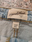Universal Thread Lightwash Vintage Midi  Blue Jean Shorts Size 14 Faded Cutoff