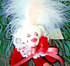 Collector Miniature Teddy Bear Vintage  clown  -  Artist Made - Ooak