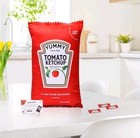 Premium Ketchup Pillow Plush - 20 x12  Tomato Ketchup Gift For Plushie Fans 