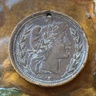 Our Nation s Defenders - Civil War Token  Holed  Soldier On Obv  Liberty On Rev