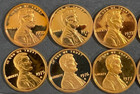 Complete Lincoln Memorial Proof Set Of 10 Coins 1970-1979 From Sealed Proof Sets
