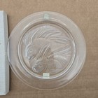 Vintage Lalique Crystal Annual Collectors Plate Koi Fish Plate 1975 W  Box