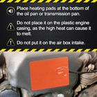 Silicone Pad Heater 4x5in Car Engine Oil Pan Heater With 194  f Thermal Protector