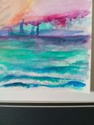 Original Painting On Paper Signed Lucy Baker  Acrylic On Paper Matted 