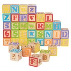 Abc Wooden Blocks  40 Pieces  Baby And Toddler Toys For Ages 18 Months And Older