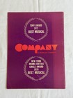 1971 Company Musical Broadway Souvenir Program Stephen Sondheim Stritch Vtg   