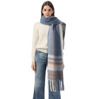 Womens Winter Plaid Scarf Cold Weather Big Warm Long Soft Oversized Blanket S   