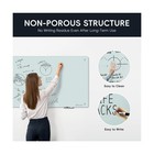Magnetic Glass Whiteboard - Glass Dry Erase Board 48 x36  Large Frameless Boa   