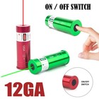 12 Gauge Boresighter Red green Dot Laser Bore Sight Cartridge With Power Switch