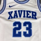Xavier Musketeers Jersey Mens Medium White Blue Ncaa Basketball Nike Shirt  23