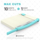 Marigold Paper Cutter Corner Puncher - 12  Paper Guillotine 2-in-1 Paper Trimmer